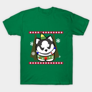 Huskies hate ugly sweaters T-Shirt